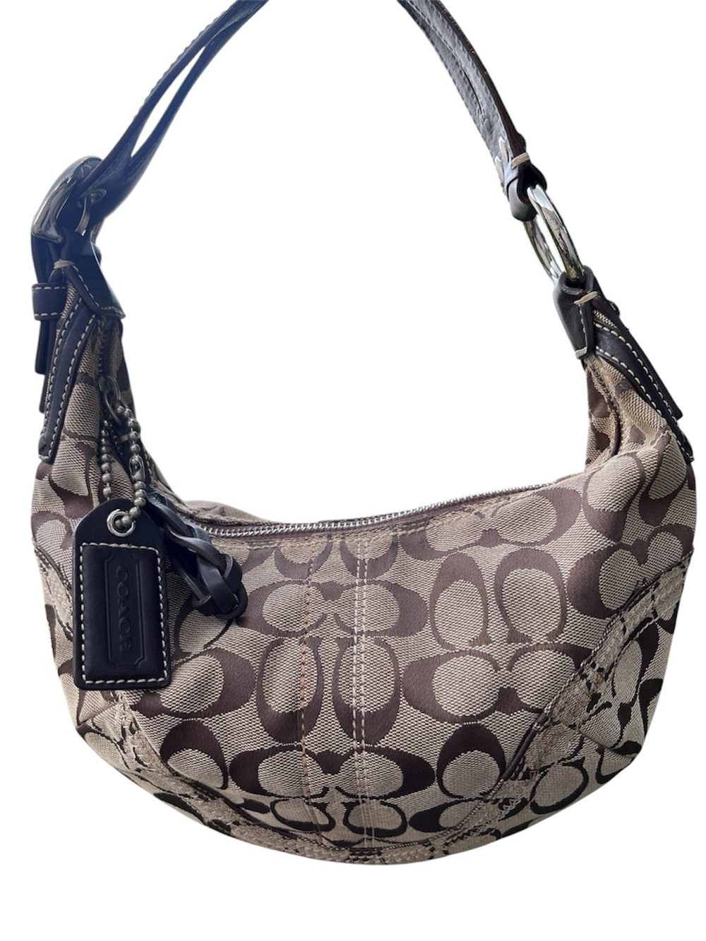 Coach Soho Signature Hobo 10599 Brown Jacquard 2006 Shoulder Bag